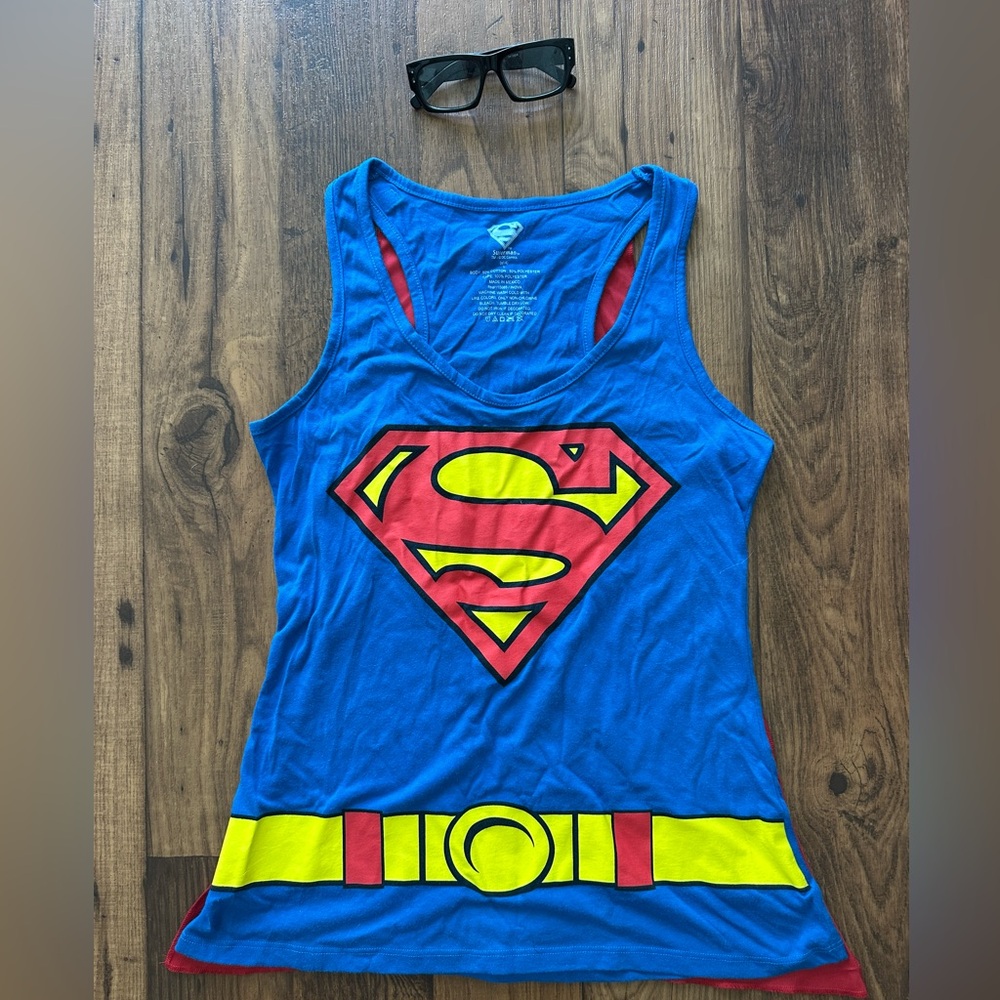 Superman tank top size large